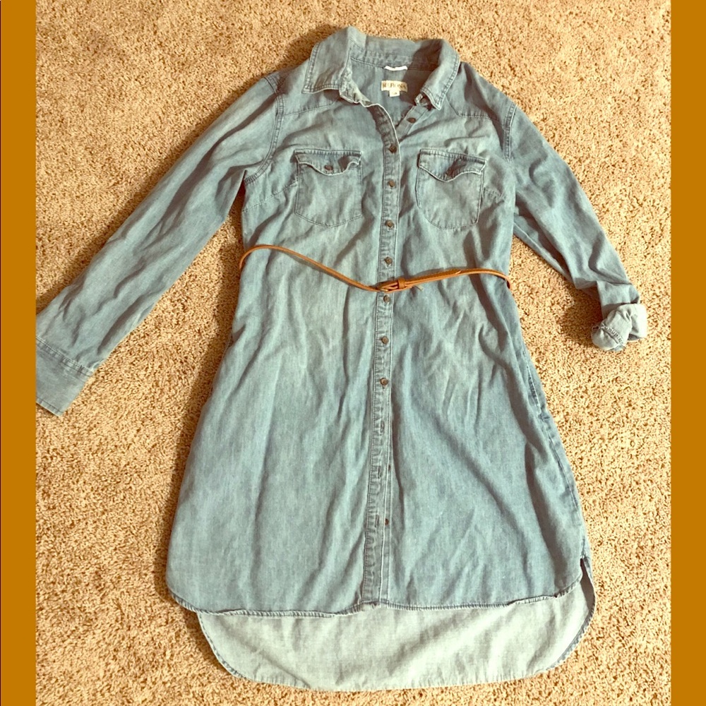 Blue Jean T-shirt Dress